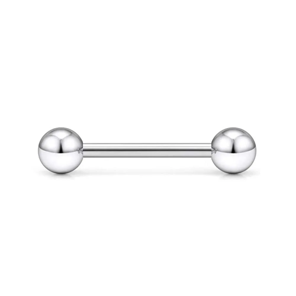 1PCS/4PCS 14G Stainless Steel Tongue Rings Barbell Rainbow Colorful Tongue Bar Piercing Body Jewelry