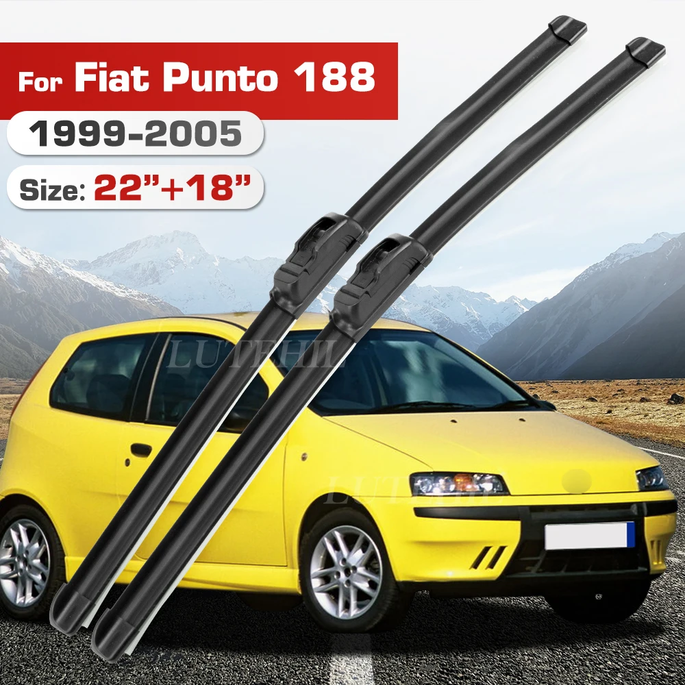 Wischer Für Fiat Punto 188 1999-2005 2000 2001 2002 2003 2004 Front Klingen Windschutzscheibe Windschutz Fenster Pinsel 22 "+ 18"