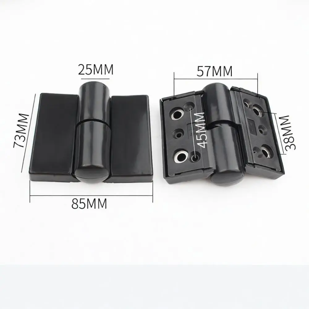 Nylon Black Washroom Partition Accessories Kit Support Leg Hinge Indicator Latch Corner Brace Commercial Toilet Stall