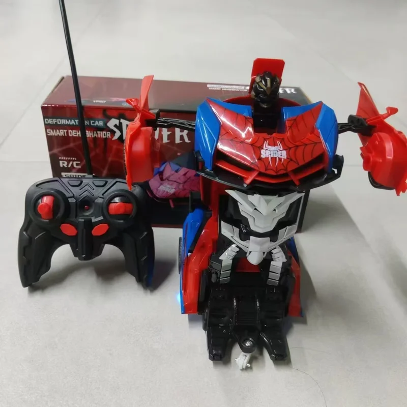 2024 novo carro de corrida com controle remoto de alta velocidade fluindo crianças brinquedo elétrico sem fio transformável presente de feriado para crianças