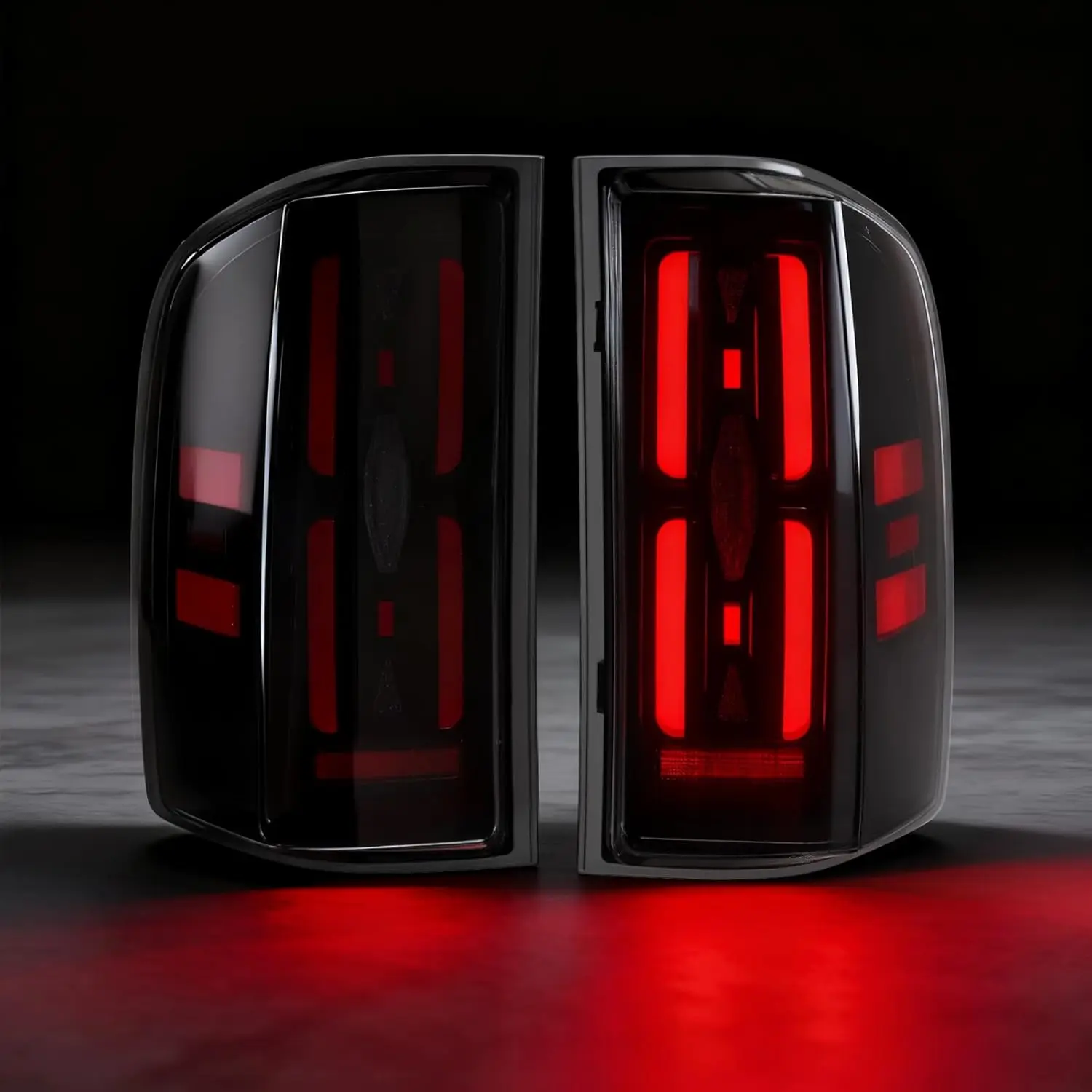 أضواء خلفية LED متتابعة لسيارة تشيفي سيلفرادو 1500 2500HD 3500HD 2007-2013 بدء تشغيل الرسوم المتحركة الديناميكية بدوره إشارة الفرامل عكس