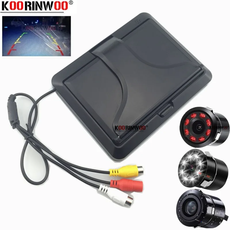 

Car 4.3" Monitor For Parking Backup Camera Night Vision Foldable TFT LCD HD Screen Vechile Video System Auto Electronic Devices