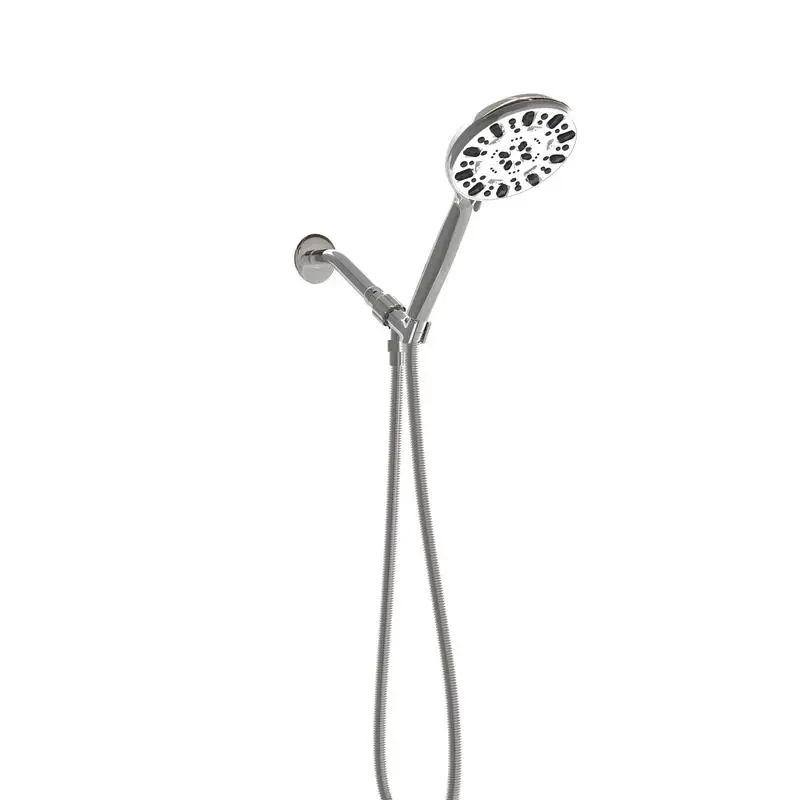 

7-Function Adjustable Hand Shower in Chrome Finish - Versatile Multi-Setting Showerhead for Ultimate Relaxation and Water