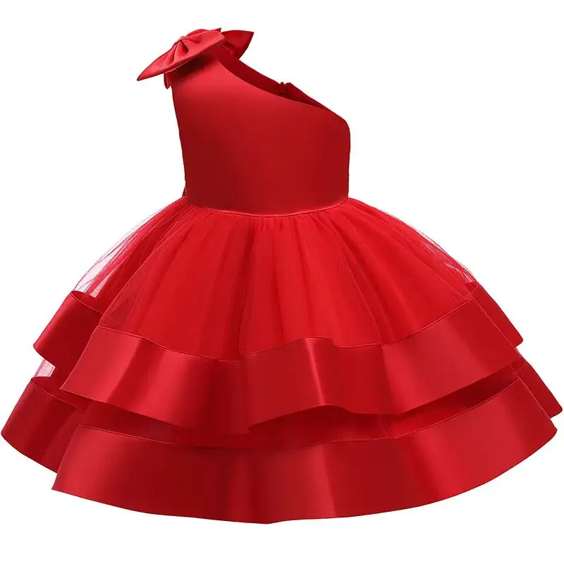 Princess Christmas party communion Party Cake evening dress Baby girl\'s birthday party dress 9 months to 5 years old vestidos