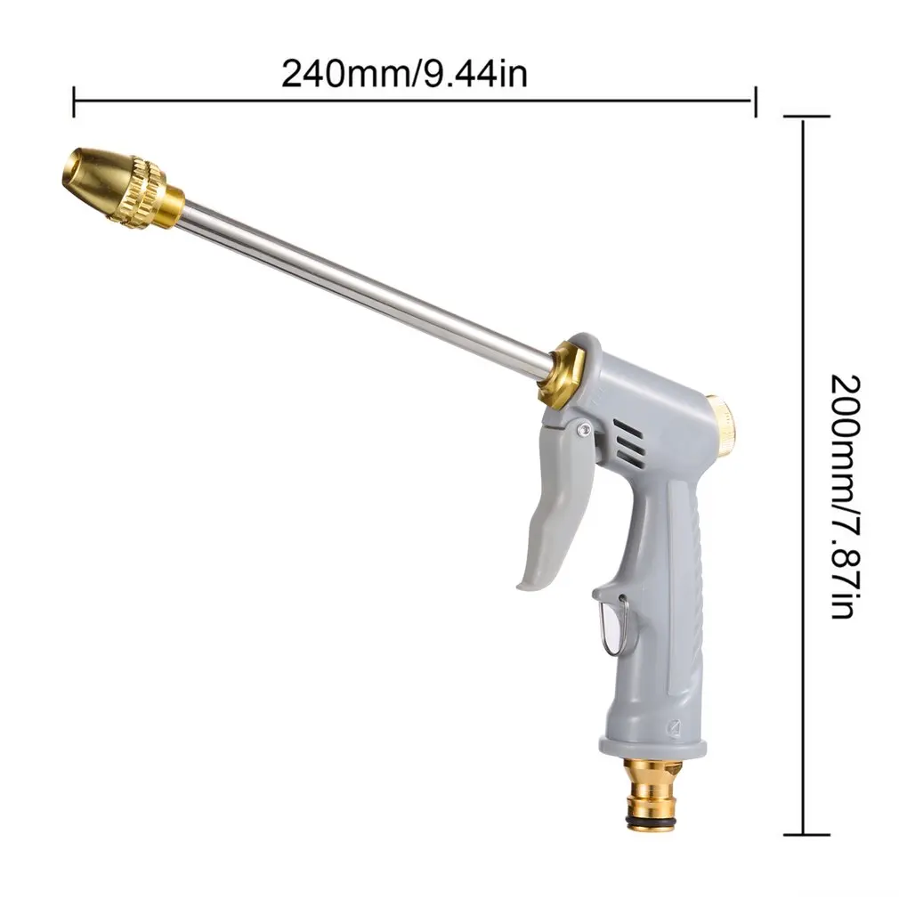 Nowy wysokociśnieniowy metalowy pistolet na wodę Hidrolavadora wąż ogrodowy dysza natryskowa myjnia samochodowa środek czyszczący zraszacz piankowa