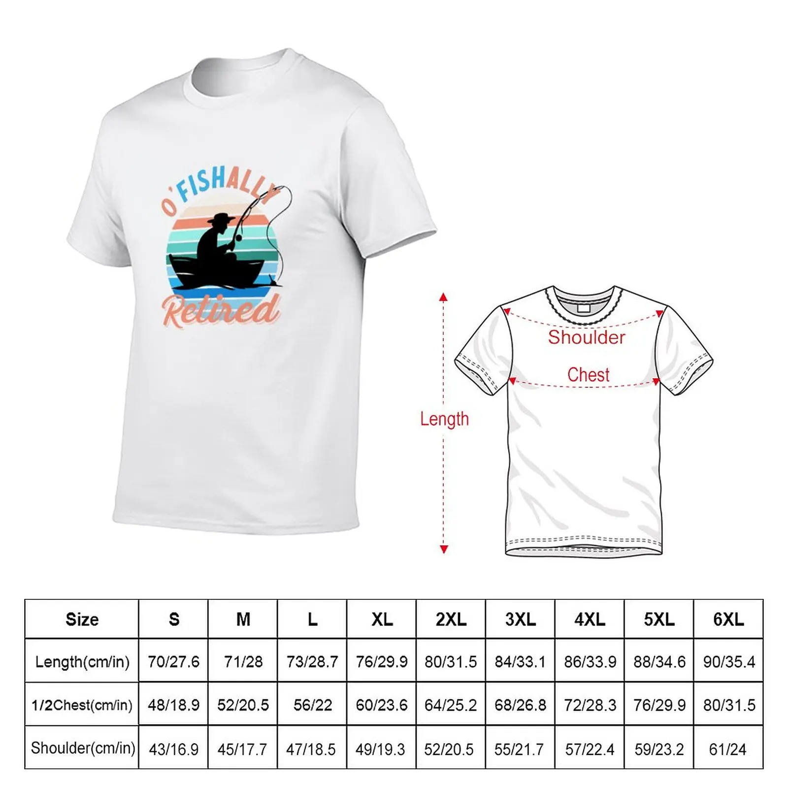 New O'fishally Retired T-Shirt Anime t-shirt Oversized t-shirt t shirts men