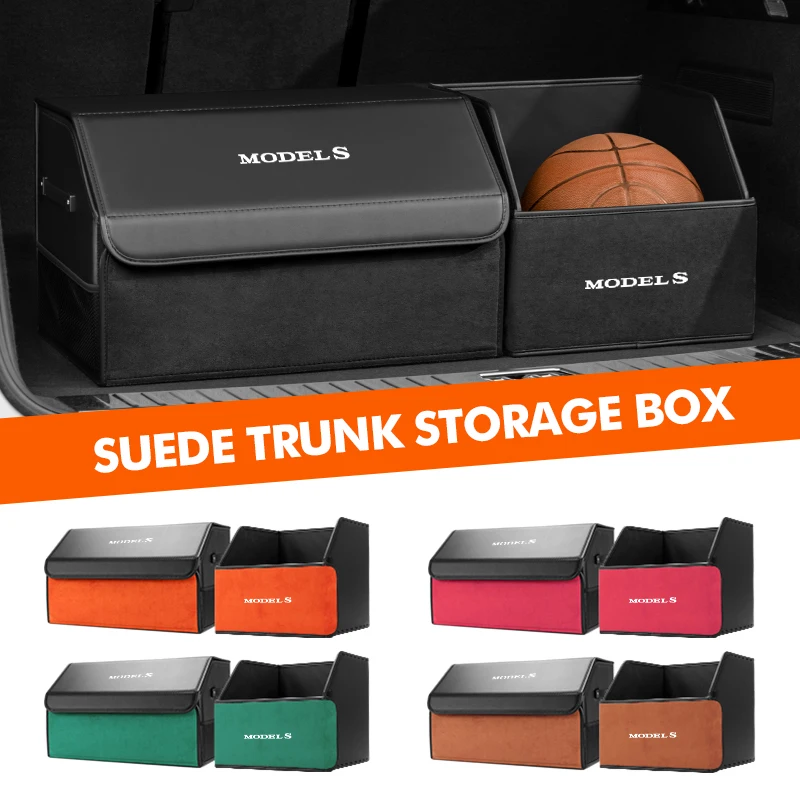 

Car Trunk Fold Organizer Bag Multifunctional Storage Pouch Box For Tesla Model 3 Y S X 2021 Roadster Cybertruck Juguete