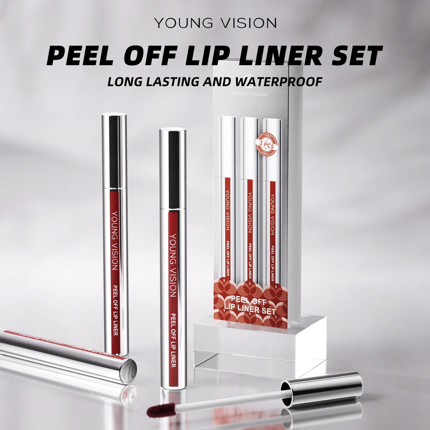 YOUNG VISION Tear-Off Lip Liner Peel-Off Lip Liner Matte Smudge