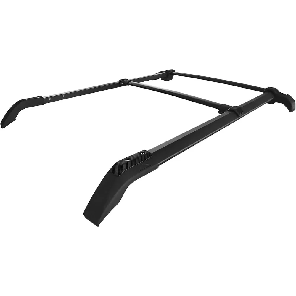 , Roof Rack W/Side Rails Bars Compatible with 2021-2025 Ford Bronco All Models, Black Top Roof Rack Cross Bar Cargo Luggage Carr