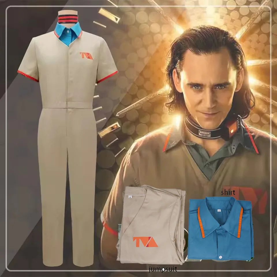 

Тюремная форма Локи из фильма, комбинезон с короткими рукавами, карнавальный костюм на Хэллоуин, маскарад, карнавальные наряды для вечеринок