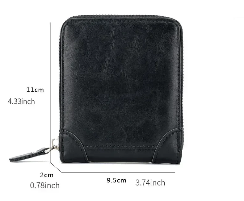 Unisex Wallet Retro Vintage Wallet European and American Horizontal Style PU Leather Multi Functional Coin Card Holder Wallets