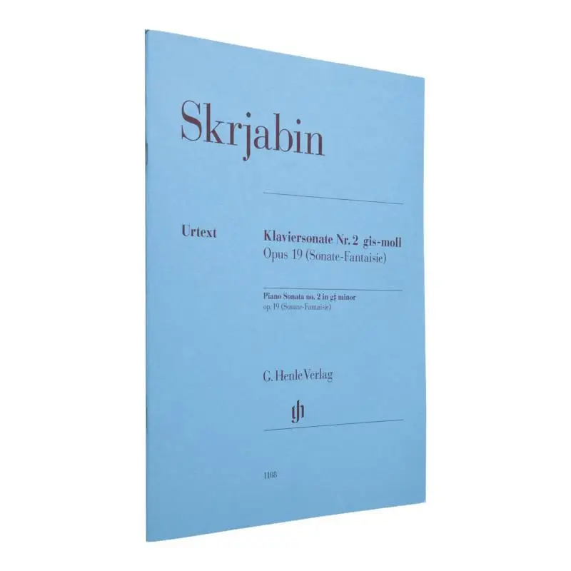 

HN1108 Scriabin Piano Sonata No2 Op 19 Rubcova Valentina G Henle Verlag 9790201811086 Книга