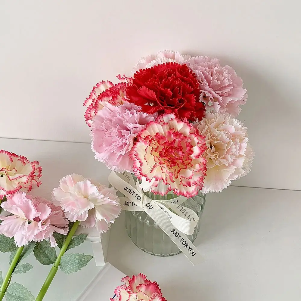 

Simulated Carnation Ballpoint Pen 0.5mm Black Ink Gel Pen Roller Ball Pen Teacher's Day