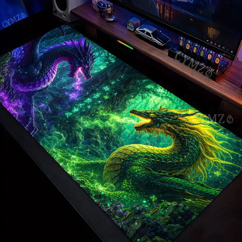 

Stunning digital art dragon design Mouse Pad Desk Mat Gaming pad Non-Slip mouse carpet pc accessories office mousepad desk pad