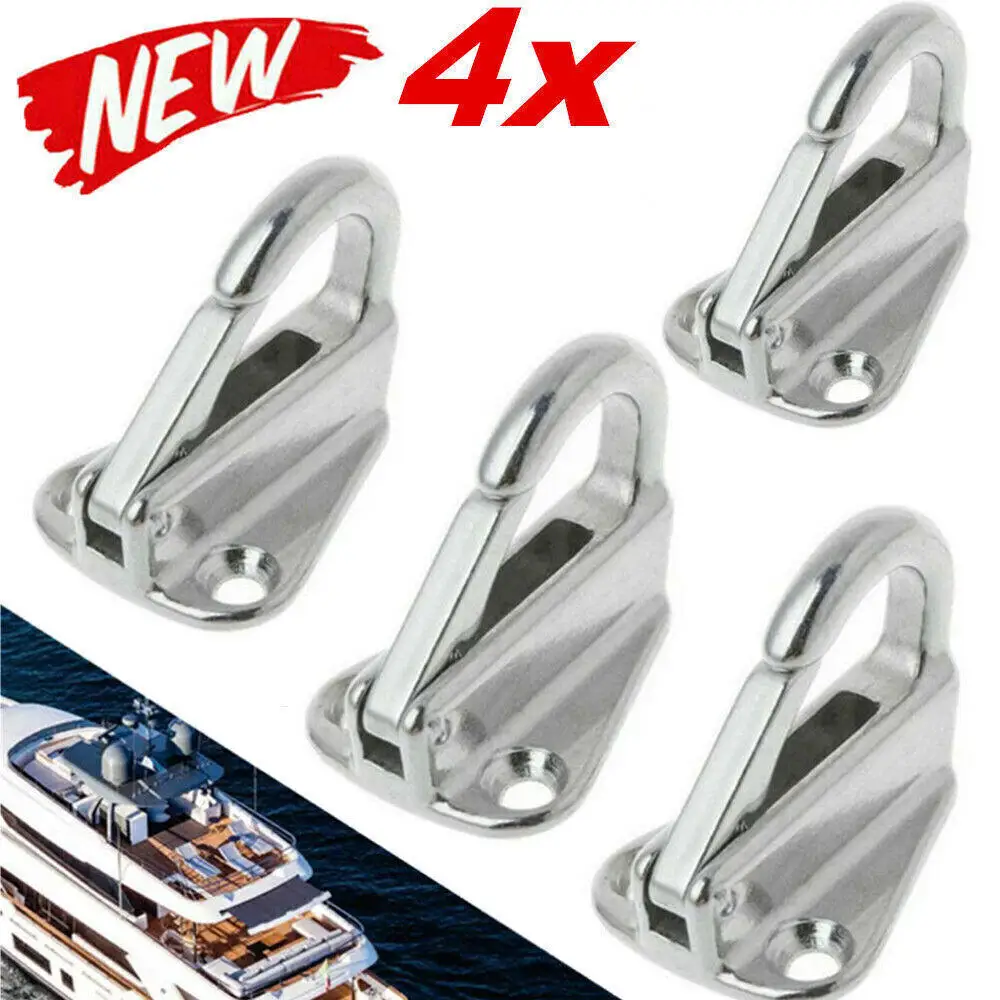 

4 X Stainless Steel Marine 316 Boat Spring Locked Fender Hook Snap Fending Hook Attach Rope Boat Sail Tug Ship Marine Hardware