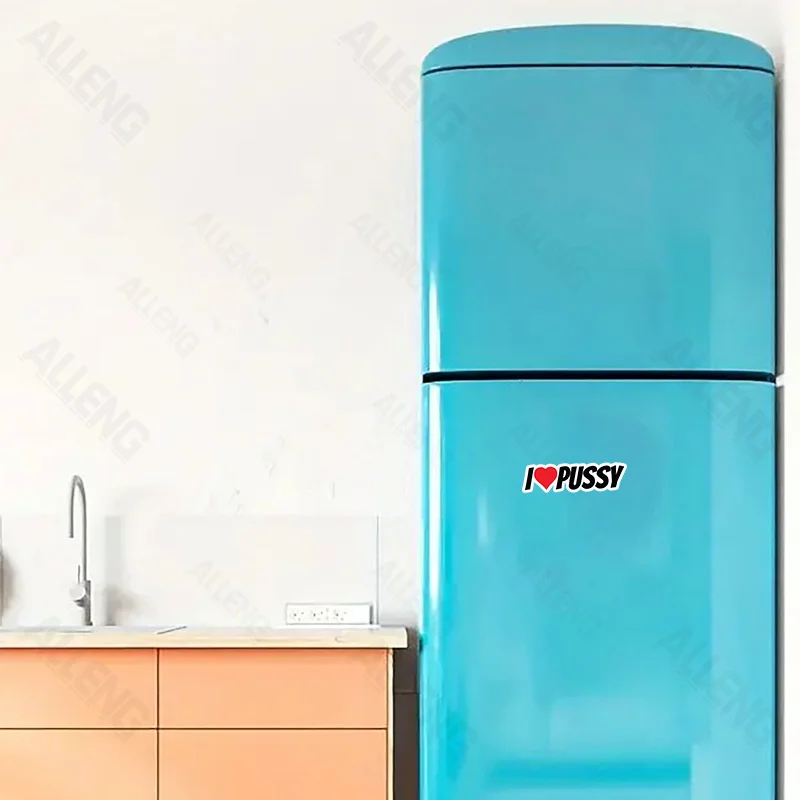 Paquete de 3 pegatinas de vinilo I Love Pussy Fun, superficie mate, perfectas para portátiles, accesorios externos duraderos, ALLENG