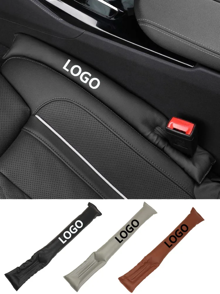 Universal Car Seat Gap Filler, enchimento de couro, vazamento Pads, Plug Spacer, logotipo personalizado