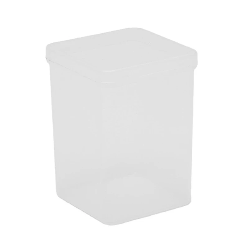 Acrylic Makeup Organizer Cotton Swabs Qtip Container Cosmetic Makeup Cotton Pad Organizer Jewelry Storage Box(Empty Box)