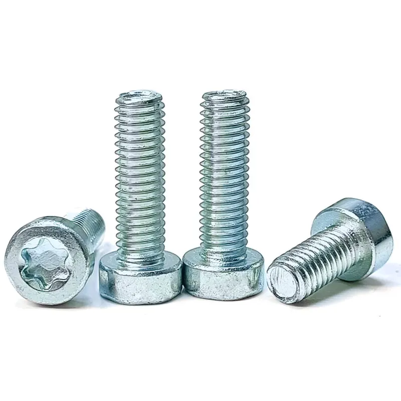 M3 Galvanized 8.8 Grade Plum Thin Head Cylindrical Head Screw GB2671 Anti-theft Screw Low Head Bolt ISO14580