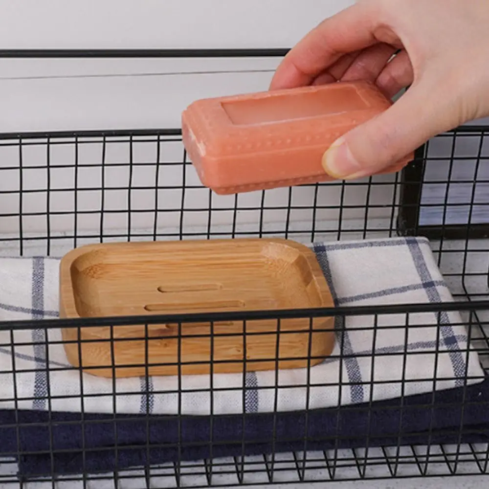 Reusable Handmade Soap Saver Multiple Styles Bamboo Soap Box Drain Storage Box Bathroom