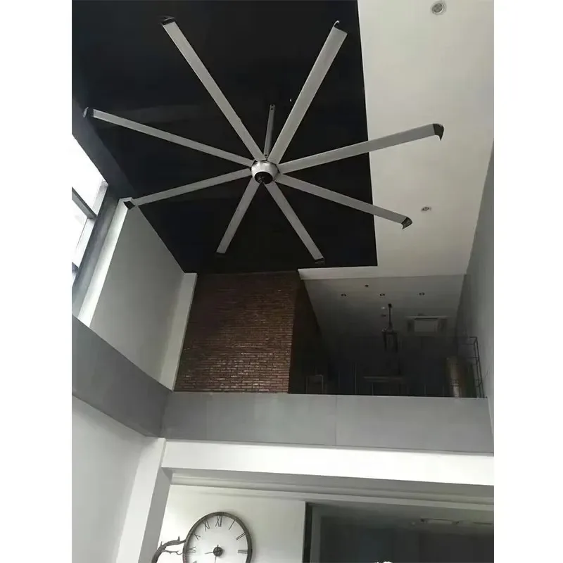 1500W 220V CE Certified Industrial HVLS Ceiling Fan for Dairy Poultry Farm House Large Ventilated 24ft 26ft