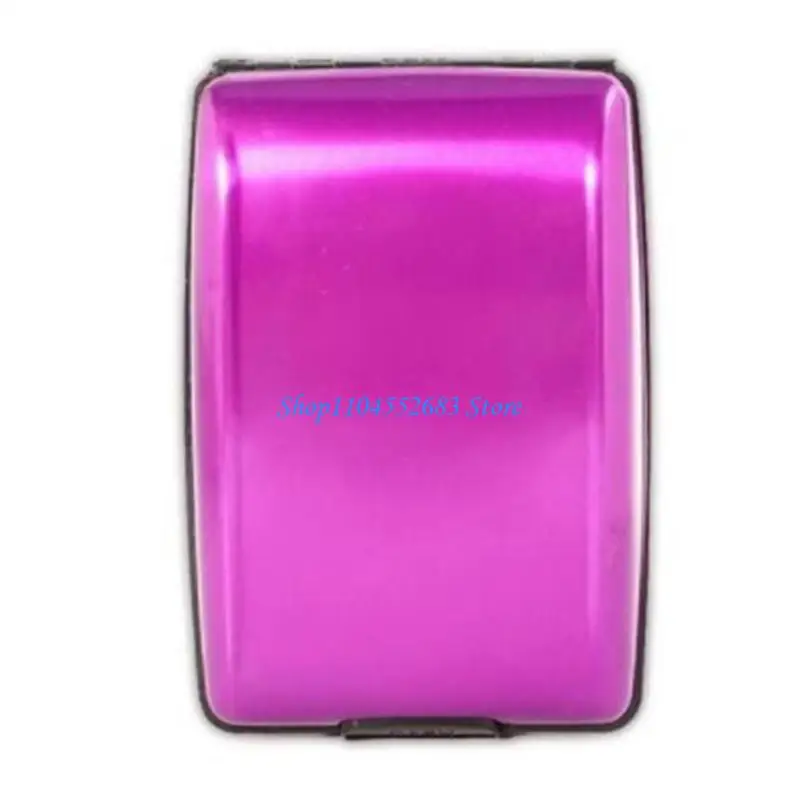 

Y6GD Mini Card Holder Wallet Metal Wallet with Money Money Organizers Card Cases Aluminum Alloy+ ABS Card Cases