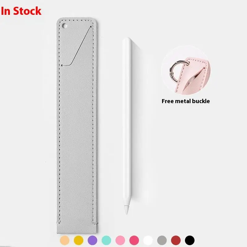 Pu Leather Pen Bag Elastic Buckle Book Notebook Fashion School Pen Case For Office Meeting Easy Carry Office Student Stationery