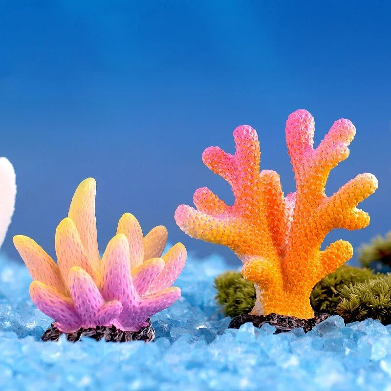 1Pcs Simulation Vivid Aquarium Resin Coral Ornaments Fish Tank Aquarium Decoration Artificial Coral For Fish Tank Ornaments