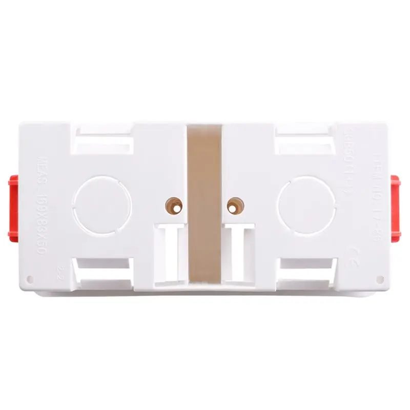 RMWIN-For Wall Installation Mount Drywall Back Box-2Pcs UK Standard 2X4/2X5cm Concealed Socket& Switch Junction Box
