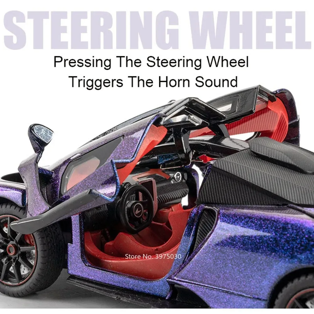 1:24 Legierung Diecast Senna 720S Modelle Autos Miniatur Spielzeug Rad Zurückziehen Sportwagen mit Licht Sound Fahrzeug Kinder Festival Geschenke