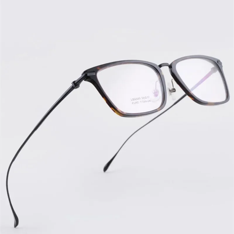 Men's and Women's New Pure Titanium Glasses Frame High Quality Plate Titanium Frame Full Frame Glasses Prescription