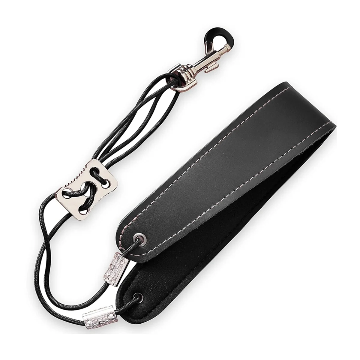 Saxophone Neck Strap Adjustable Clarinet Neck Band Soft Leather Padded Saxophone Strap for Alto and Tenor Saxophone