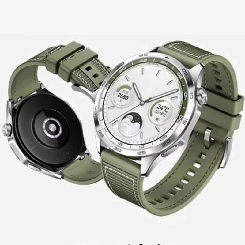 22 mm Nylon-Silikonarmband für Huawei Watch GT 4 46 mm Ersatzarmband GT2 Pro GT2e GT 3 Pro GT3 SE Offizielles Armbandgürtel