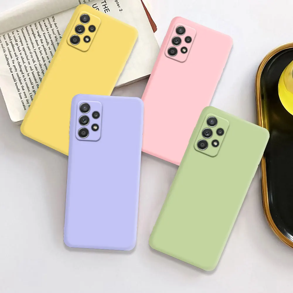 Liquid Silicone Protect Case For Samsung Galaxy A04S A04 A13 A23 A33 A53 A73 A12 A22 A32 A52 A72 A14 A24 4G A34 A54 5G Cover