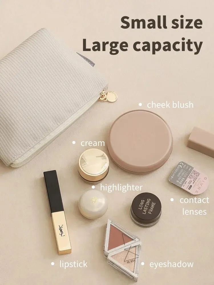 Makeup Bag Women Cosmetic Toiletries Organizer Waterproof Storage Make Up Cases Large Capacity Cable Organizer and Charger