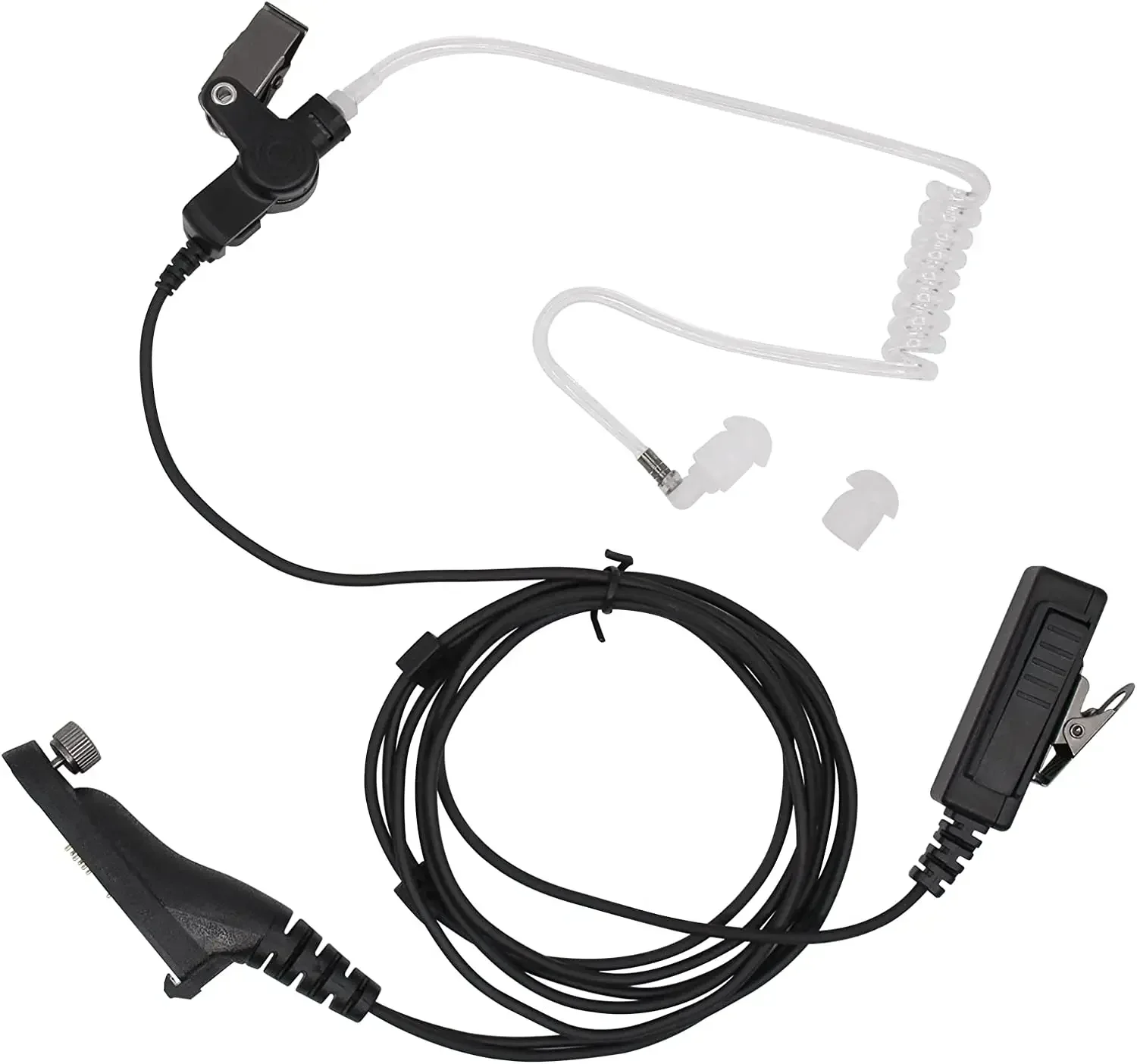 2-Wire Surveillance Headset with PTT Mic fit for Motorola DGP8050E DGP4150 DGP5050 DGP5550 DGP6150 DGP8050 DGP8550E Radios