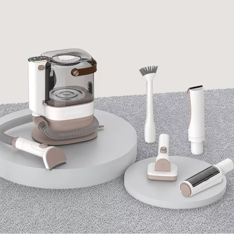 3 Stage Suction Electric Pet Vacuum Cleaner 4 Stage Filtration ABS Bin Multi Functional Beauty Tool For Cat Dog Hair Removal