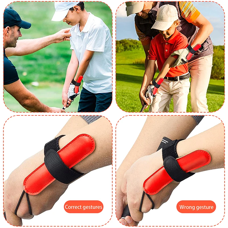 Golf Training Aid Motion Correction Arm Band For Bending Movement Swing Hand Anti Roll Wrist Trainer Swing Gesture Practice Tool