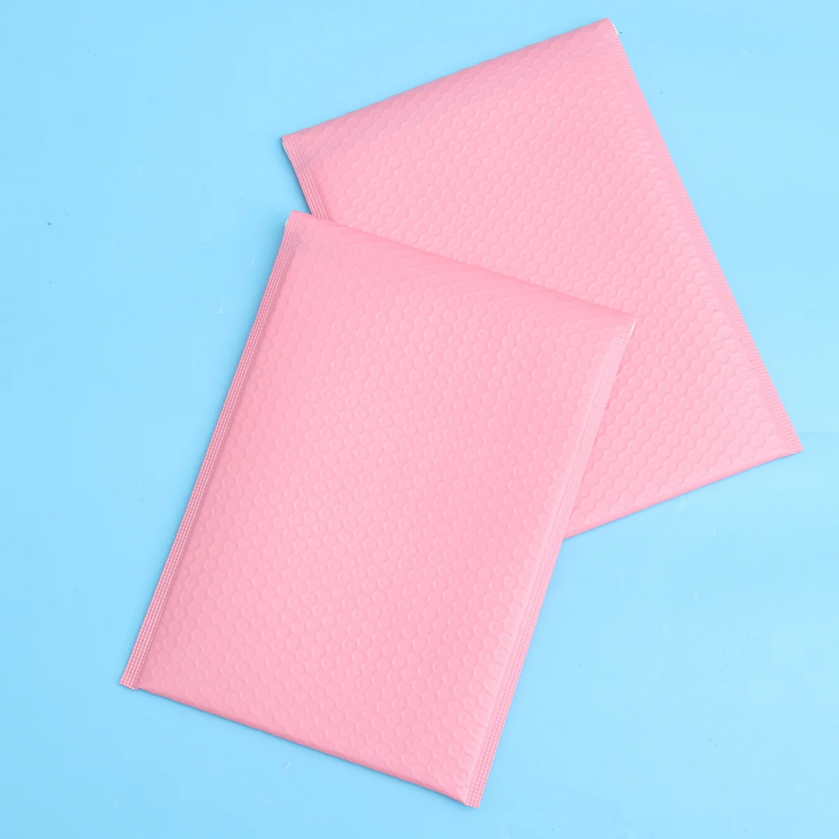 50 Pcs Black Foam Padding Self-Sealing Bubble Shockproof Bag Storage Pink Pouch