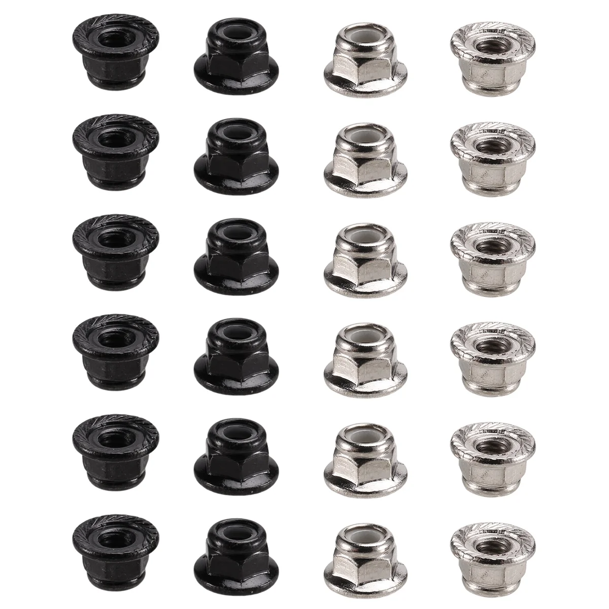 

AM--Nuts Multicolor Nylon Lock Hexagon Nuts Screw Cap with Flange Race Spec for RC -Race