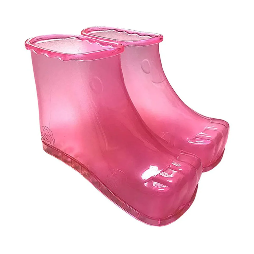 

2 Pcs Sandals Accessories for Massage High Foam Shoes Foot Bath Tub 256X165CM Soak Rosy Bathing PVC Washing Household Travel