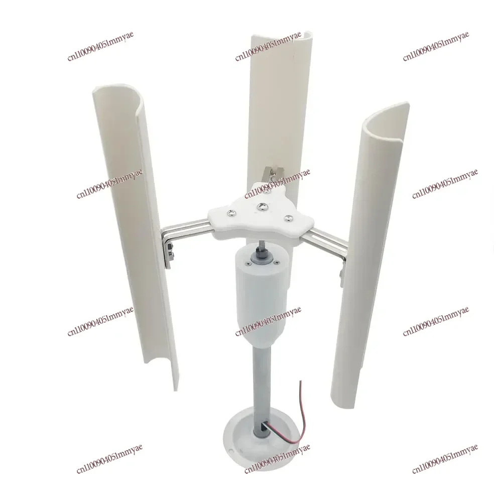35W Vertical Axis Wind Turbine Model DIY 5 Blades Three Phase Permanent Magnet Brushless Generator  Portable Low Speed Windmill