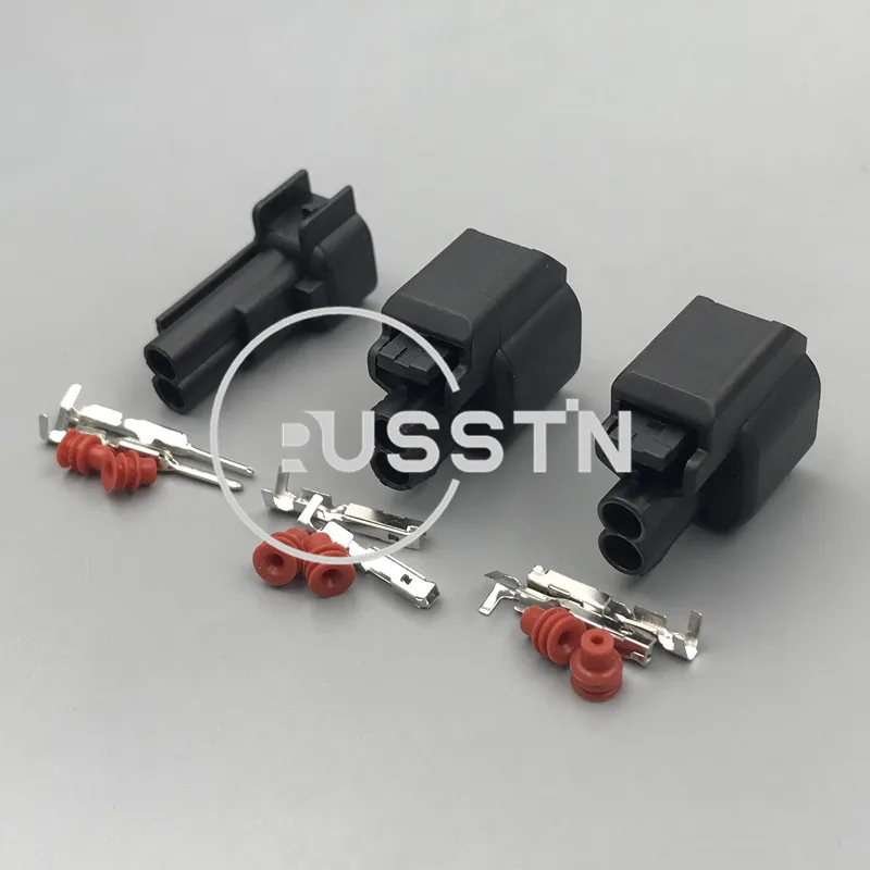 2 Hole EV6 EV14 USCAR Fuel Injector Pigtail Plug Sr20det Rb30 GTR FAST Ls2 Ls3 7283-5967-30 Universal Connector AC Assembly