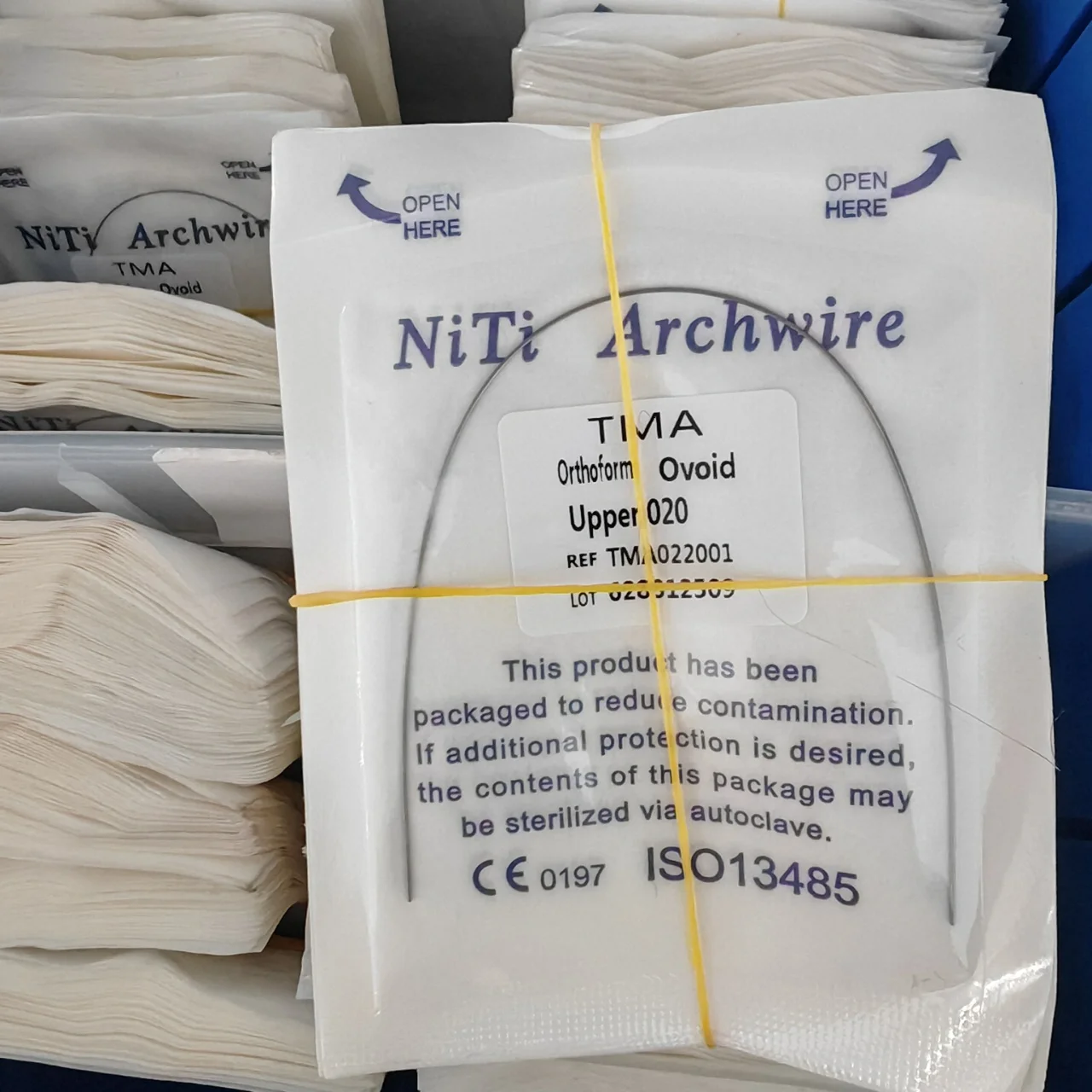 

10Packs 10Pcs TMA Ti-Mo Orthontic Wire Round Rectangluar 5Packs Upper and 5Packs Lower