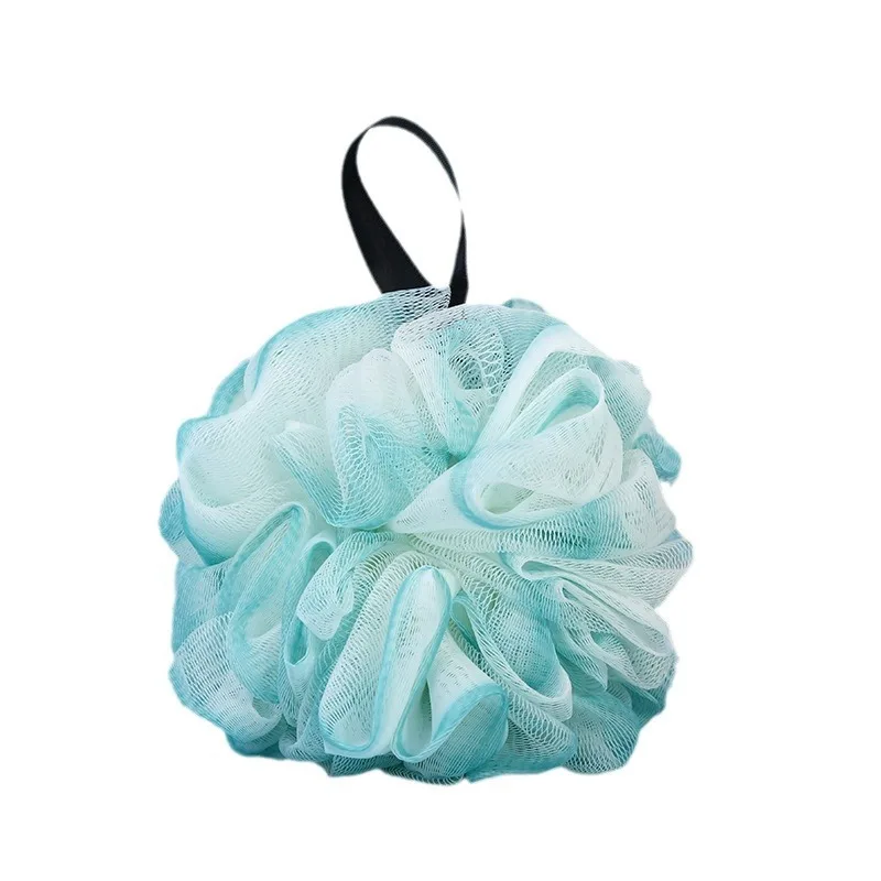 お風呂で背中をこするためのパールラブバスバブルウォッシュボール、お風呂用ボールは飛び散らない、柔らかいお風呂の花、バスフラワーボール