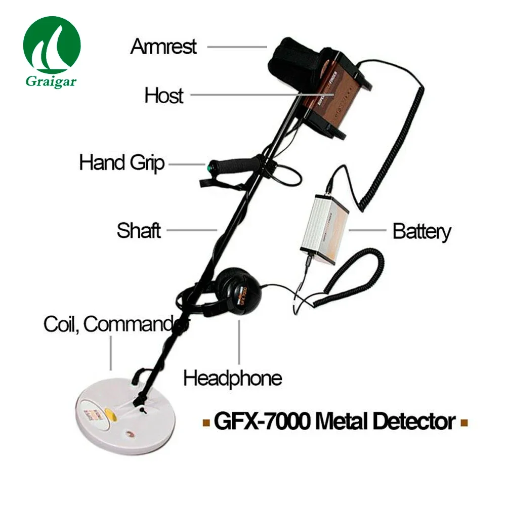 

GFX7000 Long Distance Underground Metal Detector for Treasure Hunter Deep Gold Detector Silver