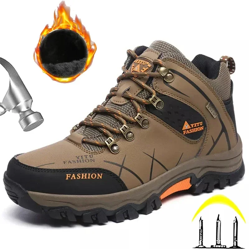 Zapatos de senderismo para hombre, zapatos de escalada de montaña de alta calidad, plataforma masculina, turismo, trotar, Trekking, Zapatillas resistentes al desgaste