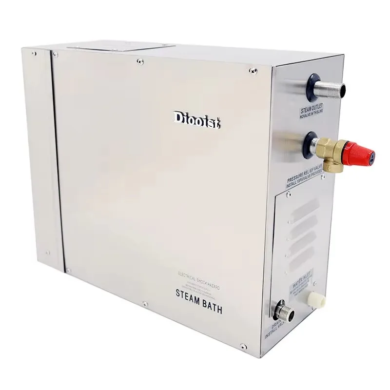 15KW Modern Stainless Steel Steam Generator For Home Bathroom Sauna Spa Shower Room And Digital Control System