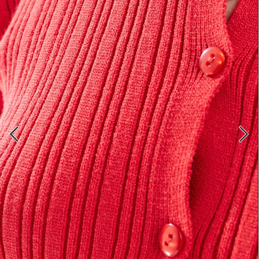 

Women's Button Down Ribbed Cardigan Stylish Cropped Long Sleeve Sweater Jacket Fitted Design Perfect for Casual and Dressy Looks