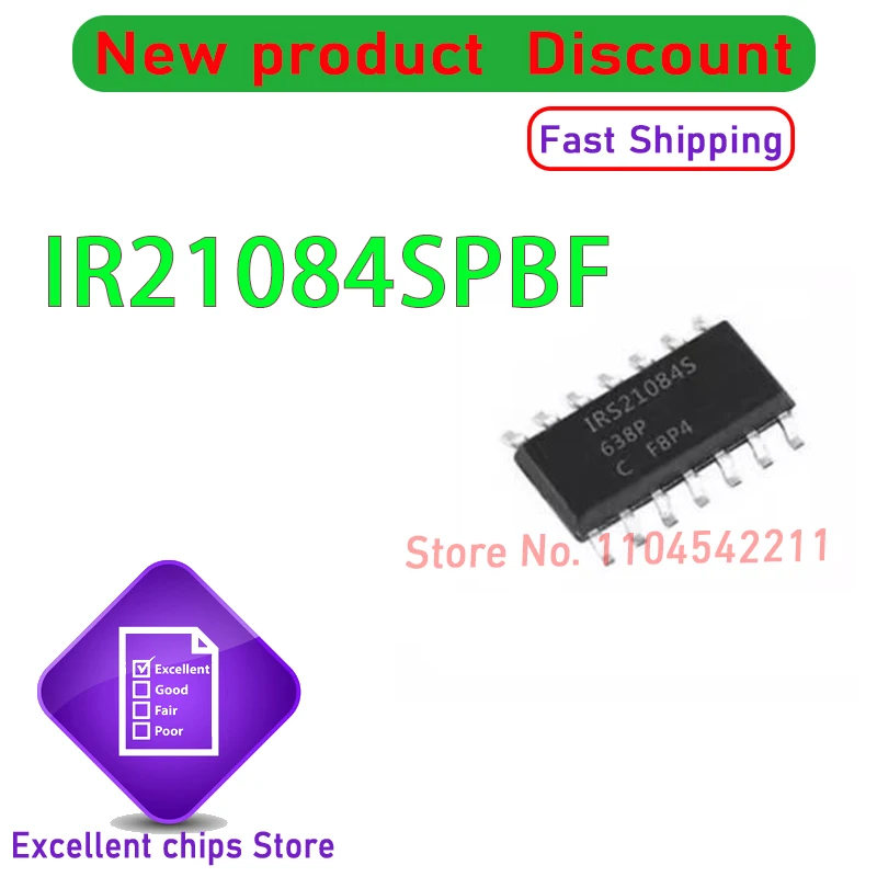 

(20-50 шт.) 100% новый набор микросхем IR21084SPBF IR21084S IR21084 SOP14